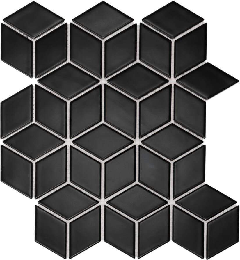 The Mosaic Factory Mozaiek Paris Cubic Zwart 4 8x8 1