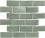 The Mosaic Factory Paris mozaïektegel 28.8x29.4cm wandtegel Rechthoek Porselein Green Grey Glans PAME182 - Thumbnail 2