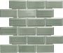 The Mosaic Factory Paris mozaïektegel 28.8x29.4cm wandtegel Rechthoek Porselein Green Grey Glans PAME182 - Thumbnail 2