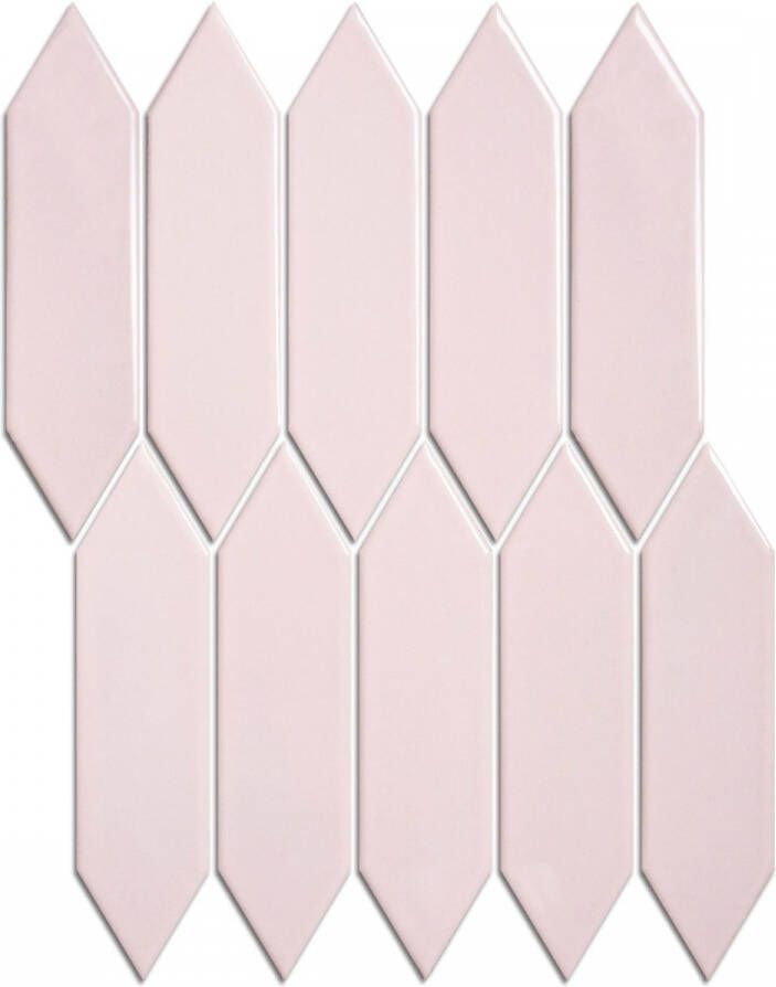 The Mosaic Factory Mozaiek Paris Picket Roze 4 8x19 5