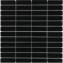 The Mosaic Factory Paris mozaïektegel 30x30cm wand en vloertegel Rechthoek Porselein Black Mat PARM925 - Thumbnail 2