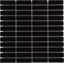 The Mosaic Factory Paris mozaïektegel 30x30cm wandtegel Rechthoek Porselein Black Glans PARG915 - Thumbnail 2