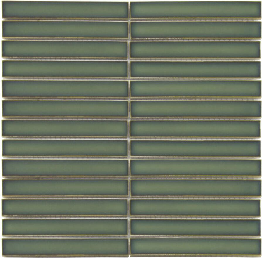 The Mosaic Factory Mozaiek Sevilla Kit-Kat Forest Green 2x14 5