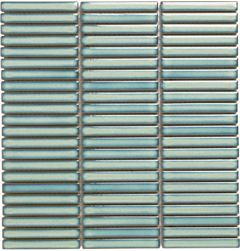 The Mosaic Factory Mozaiek Sevilla Kit-Kat mini&apos;s Licht Groen spikkel 1 2x9 2