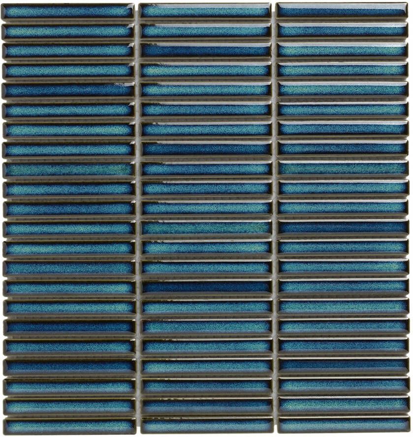 The Mosaic Factory Mozaiek Sevilla Kit-Kat mini's Azuur Blauw spikkel 1 2x9 2