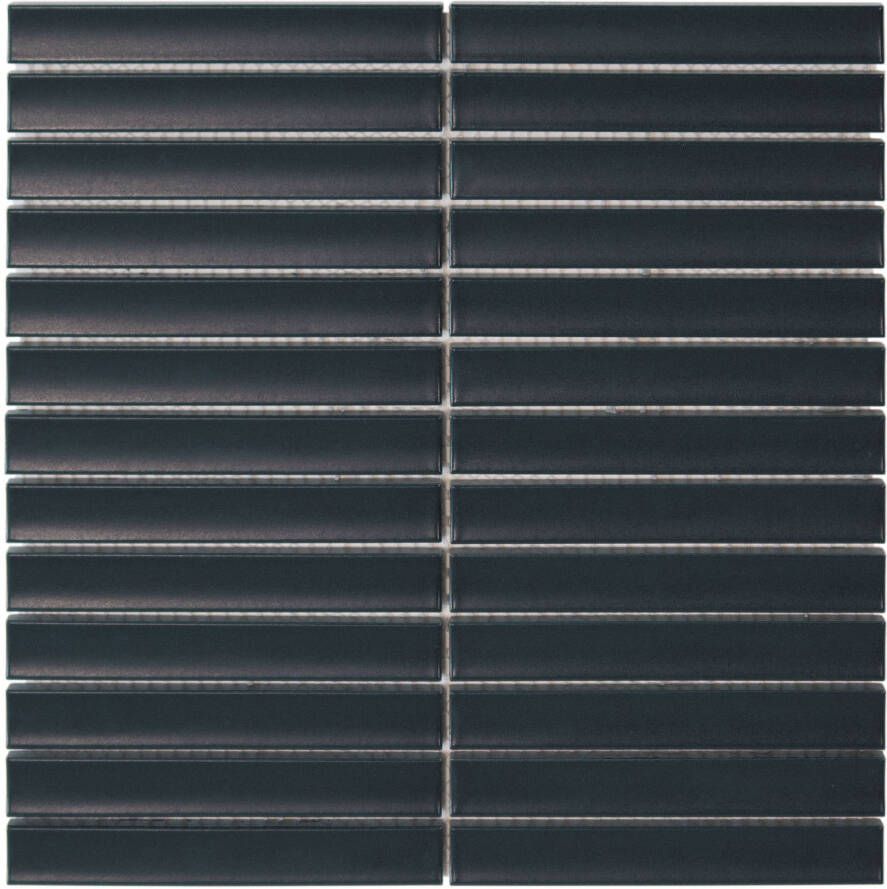 The Mosaic Factory Sevilla mozaïektegel 29.6x29.9cm wandtegel Rechthoek Porselein Navy Blue Mat SEF20725