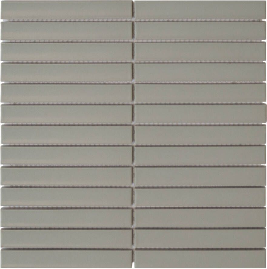 The Mosaic Factory Sevilla mozaïektegel 29.6x29.9cm wandtegel Rechthoek Porselein Sage Green Mat SEF20575