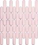 The Mosaic Factory Sevilla mozaïektegel 30x30cm wandtegel Ovaal Porselein Pink Glans SEO23078 - Thumbnail 2