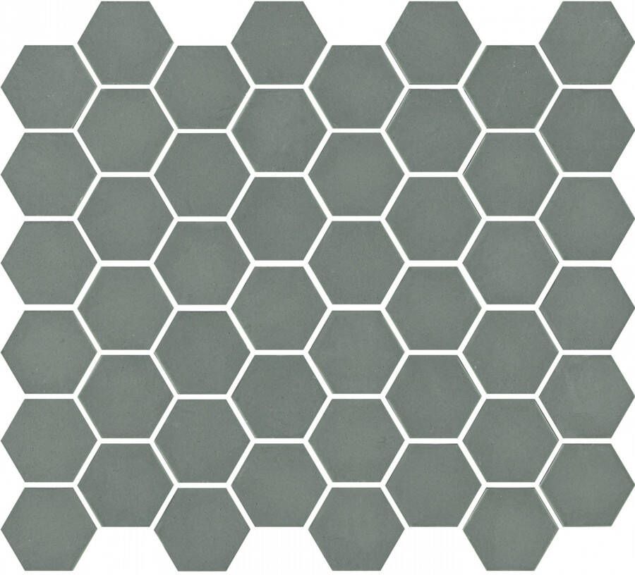 The Mosaic Factory Mozaiek Valencia Hexagon Khaki Mat 4 3x4 9