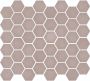 The Mosaic Factory Valencia mozaïektegel 27.6x32.9cm wand en vloertegel Zeshoek Hexagon Gerecycled glas Matt Pink Mat VAL18M - Thumbnail 2