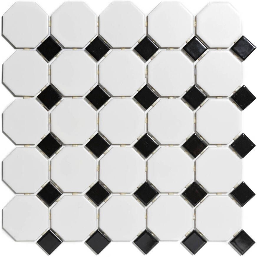 The Mosaic Factory Paris Octagon Wit Grijs