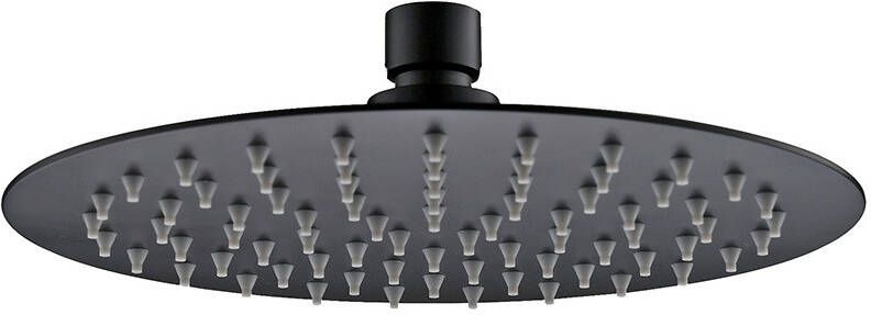 Wiesbaden 304 hoofddouche rond 25 cm mat zwart 24.3727