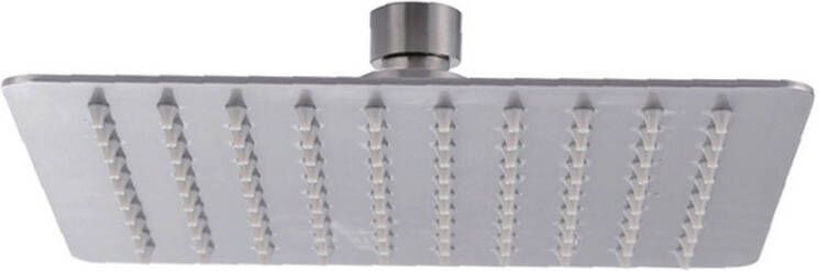 Wiesbaden UFO Luxe hoofddouche vierkant 20 cm Ultra plat RVS 304