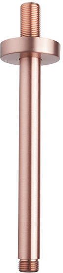 Wiesbaden Douchearm UniMatch Caral | 20 cm | Plafond montage | Messing | Rond | Geborsteld koper - Foto 1