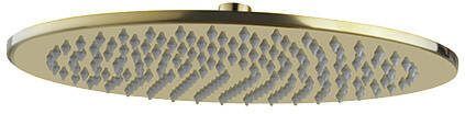 Wiesbaden Caral hoofddouche rond 30 x 0 8 cm geborsteld messing