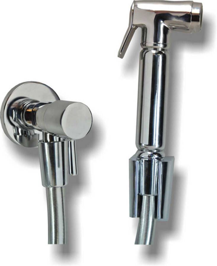 Wiesbaden complete set knijp handdouche+slang+hoekstopkraan 29.4301 - Foto 2