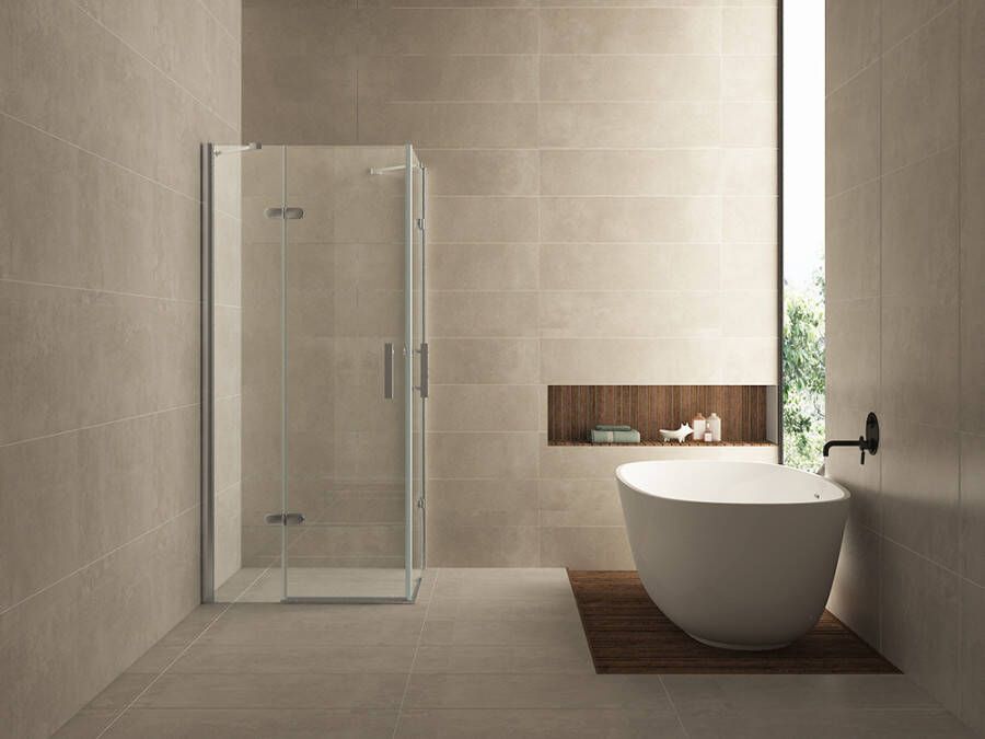 Wiesbaden Double hoekintap cabine met 2 draaideuren 900 x 900 x 2000 x 8 mm nano helder glas chroom
