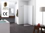Wiesbaden Graffic inloopdouche 1000 x 2000 x 10 mm nano safety glass folie helder glas chroom 20.3757 - Thumbnail 3