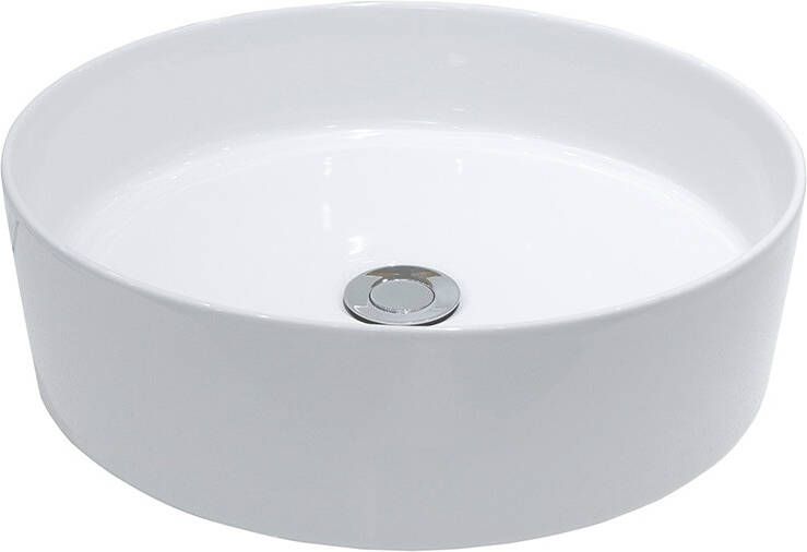 Wiesbaden Waskom Link Opzet Model Keramiek Rond 40 cm Mat Wit