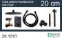 Wiesbaden Caral one-pack complete inbouwthermostaatset met plafondbevestiging hoofddouche 20 cm mat zwart - Thumbnail 3