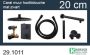 Wiesbaden Caral one-pack complete inbouwthermostaatset met wandbevestiging hoofddouche 20 cm mat zwart - Thumbnail 3