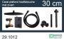 Wiesbaden Caral one-pack complete inbouwthermostaatset met plafondbevestiging hoofddouche 30 cm mat zwart - Thumbnail 2