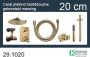Wiesbaden Caral one-pack complete inbouwthermostaatset met plafondbevestiging met 20 cm hoofddouche geborsteld messing - Thumbnail 3