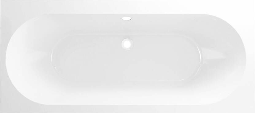 Wiesbaden Portus RD inbouw duo ligbad 180x80x49 cm acryl glans wit