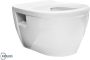 Wiesbaden Toiletpot Prio Rimless Wandcloset 52.2x36.6 cm Keramiek Wit Zonder Toiletzitting - Thumbnail 3
