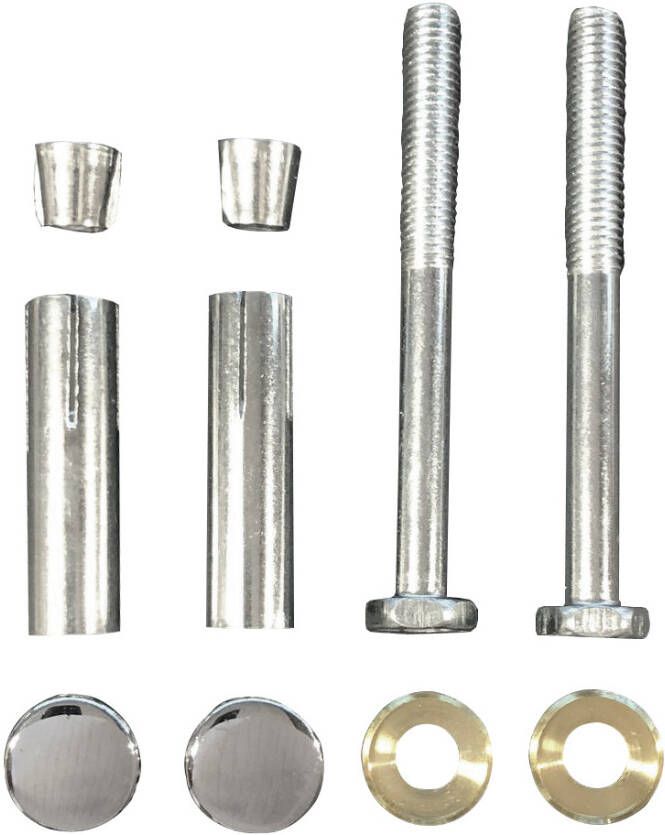 Wiesbaden Schroevenset (2 st) tbv supportbeugels chroom 38.6520
