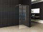 Wiesbaden Slim losse glaswand 160x200cm Helder glas 8mm met anti-kalk coatingzonder profiel en stabilisatiestang 20.3487 - Thumbnail 3