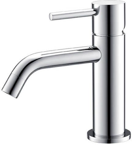 Wiesbaden Wastafelmengkraan Opbouw Style Uitloop 6.5 cm 1-hendel Chroom