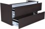 Wiesbaden Badkamermeubel Onderkast Vision Hangend 100x50x47cm MDF Houtnerf Grijs Softclose Greeploos - Thumbnail 2