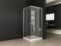 Xellanz Eco hoekinstap cabine met 2 schuifdeuren 900 x 900 x 1900 x 5 mm helder glas chroom - Thumbnail 5