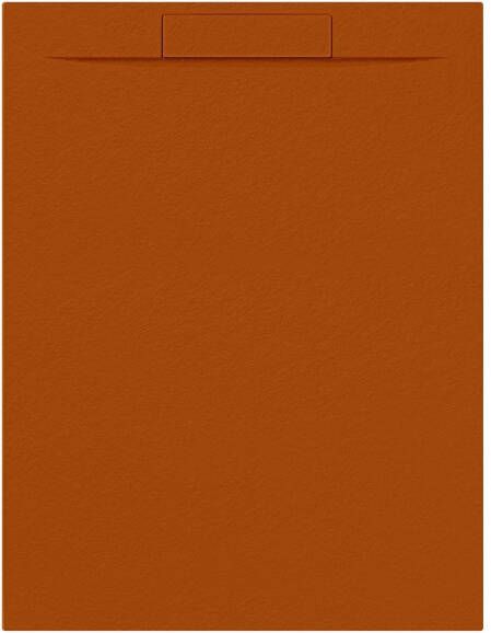 Allibert Douchebak + Sifon Rectangle 120x90 cm Satijn Koper Oranje