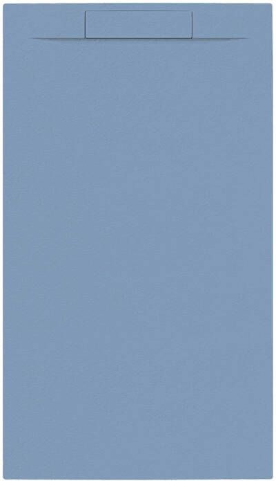 Allibert Douchebak + Sifon Rectangle 140x80 cm Mat Blauw Balt