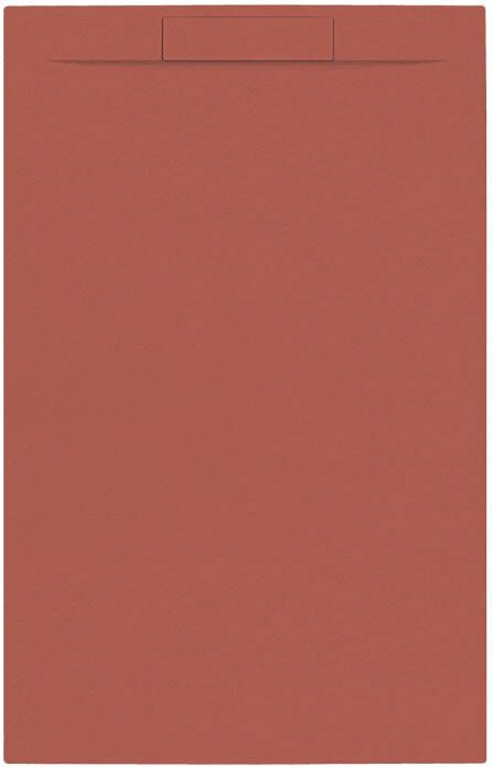 Allibert Douchebak + Sifon Rectangle 140x90 cm Mat Rood Terracotta