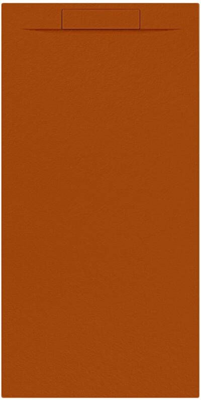 Allibert Douchebak + Sifon Rectangle 160x80 cm Satijn Koper Oranje