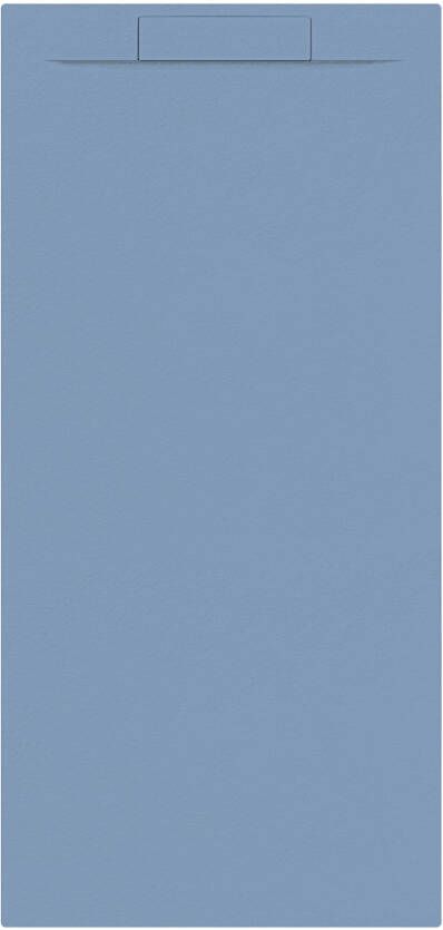 Allibert Douchebak + Sifon Rectangle 180x80 cm Mat Blauw Balt