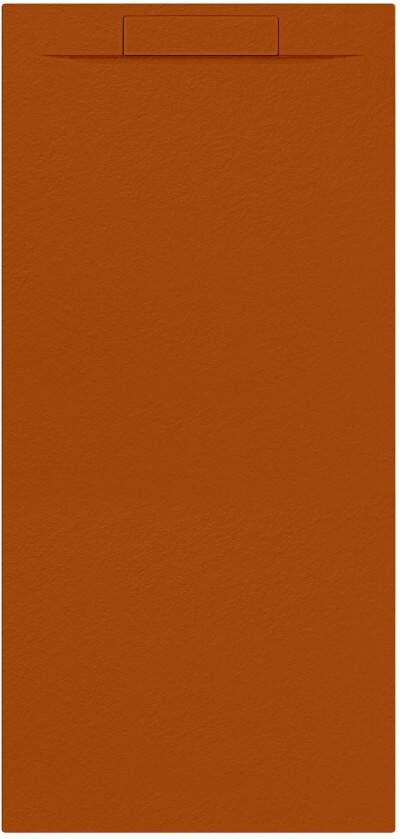 Allibert Douchebak + Sifon Rectangle 180x80 cm Satijn Koper Oranje