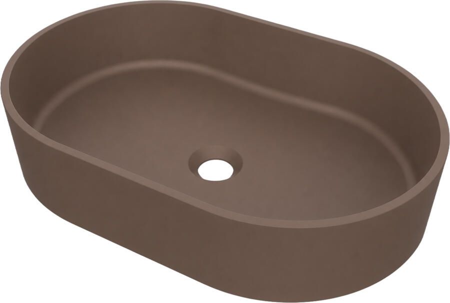 Arcqua Case Opbouw Waskom Ovaal 55x36x13 cm Mat Chocola