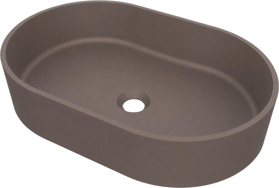Arcqua Case Opbouw Waskom Ovaal 55x36x13 cm Mat Mokka