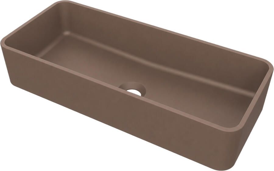 Arcqua Case Opbouw Waskom Rechthoek 60x26x13 cm Mat Chocola