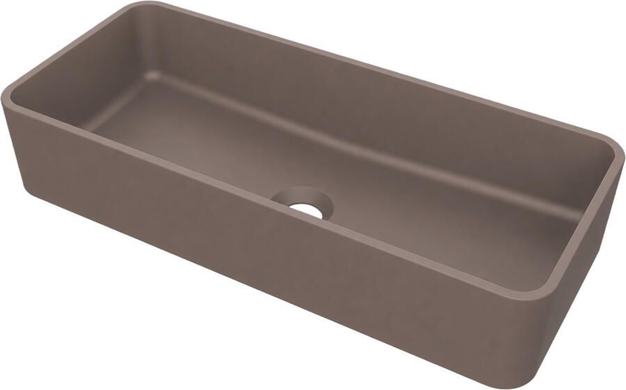 Arcqua Case Opbouw Waskom Rechthoek 60x26x13 cm Mat Mokka