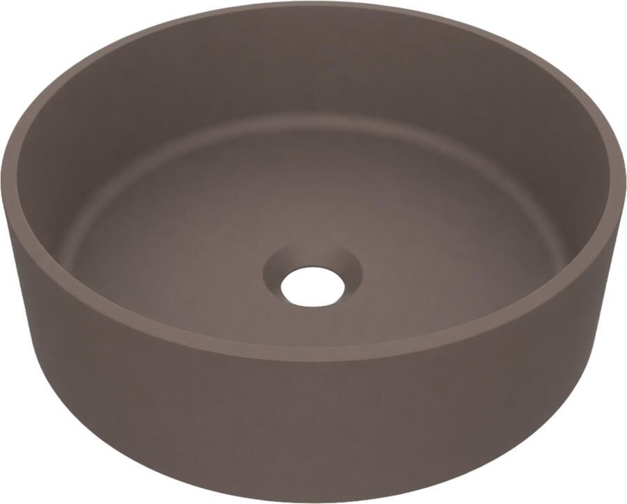 Arcqua Case Opbouw Waskom Rond 40x40x13 cm Mat Mokka