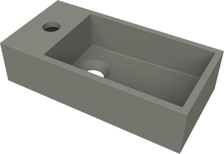 Arcqua Fontein Flair 36x18x9 cm met Kraangat Links Mat Beton