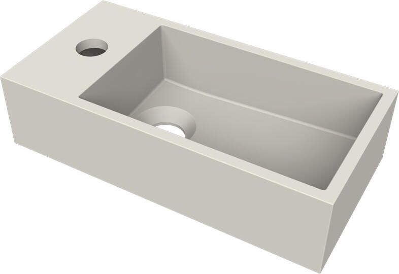 Arcqua Fontein Flair 36x18x9 cm met Kraangat Links Mat Zand