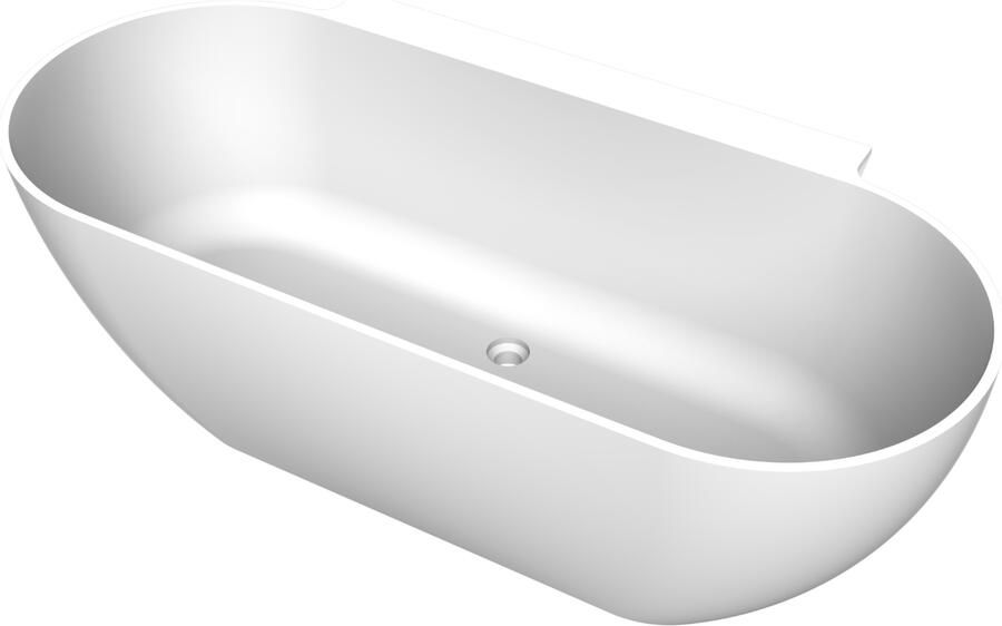 Arcqua Havana Halfvrijstaand Bad 170x80cm mat wit BAD111495