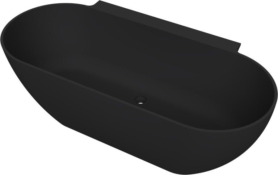 Arcqua Havana Halfvrijstaand Bad 170x80cm mat zwart BAD125810