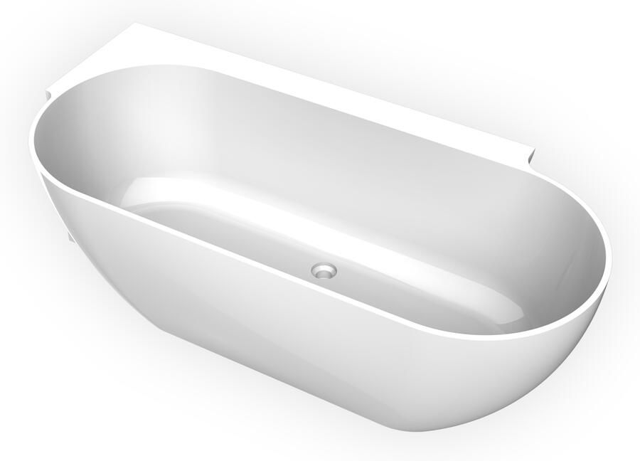 Arcqua Havana Halfvrijstaand Bad 170x80cm links glans wit BAD101023